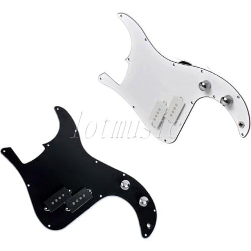 2 Set Loaded Pickguard prewired W/Pickup Knob Pots Kit Body Project Assembly For Precision PB Bass Replacement