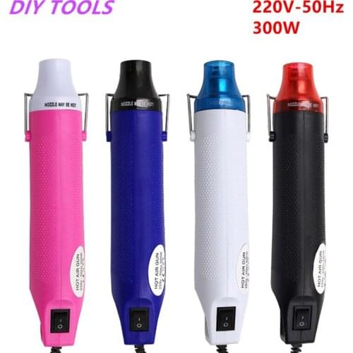 220V 300W Hot Air Gun for DIY Using Electric Hair Dryer Hot Air Tool Soldering Heat Gun Industrial with Supporting Seat