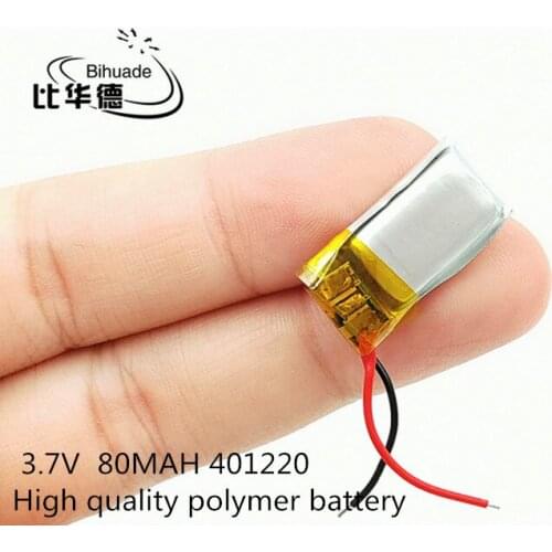 3.7V 80mah lithium polymer battery 041220 401220 041120 MP3 MP4 MP5 Bluetooth headset