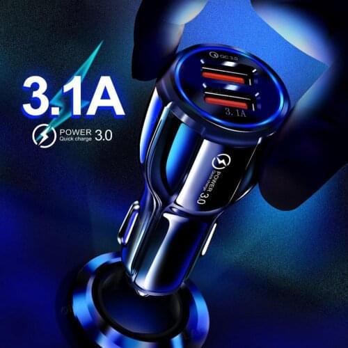 3.1A Charger Car Charger Car Dual USB Charger QC3.0 Mobile Phone fast Charging Mobile phone Charger ,зарядное устройство