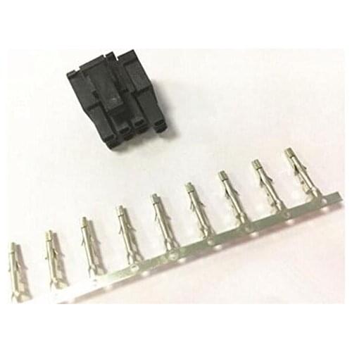6+2 PIN 8Pin Male Housing for PC computer ATX graphics card GPU PCI-E PCIe Power Connector Shell Sliding Rail 5557 terminals pin