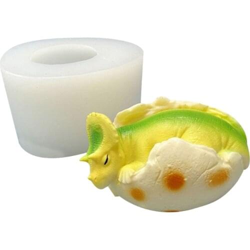 94PF 3D Dinosaur Easter Eggs Silicone Molds Fondant Cake Decorating Tools Resin Clay Soap Mold Candy Chocolate Gumpaste Mould