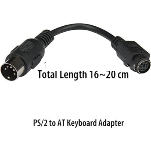 PS/2 to AT or AT to PS/2 Mini DIN 6 Pin 6P Female DIN 5P Male Cable Keyboard Mouse Keyboard Adapter Convertor
