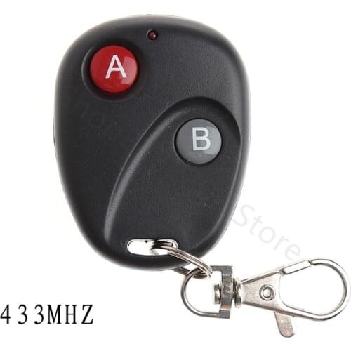A&B Key DC12V Gate RF Wireless Remote Control Garage Door Transmitter 433MHz
