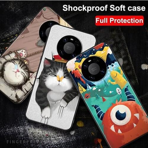 Case For Huawei Mate 40 / Pro TPU Silicone Fitted Bumper Soft Case for Huawei Mate 40 Pro Plus 5G Back Cover Mate40 Pro + shell
