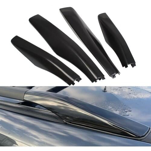 4pcs Black ABS Roof Rack Caps For Lexus RX330 RX350 RX400 2004 2005 2006 20072008 2009 Rack Bar Rail End Replacement Shell