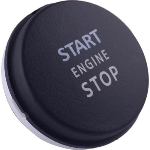 Black Start Stop Engine Ignition Switch Push Button Cover Fit For Land Rover Range Rover 2010 2011 2012