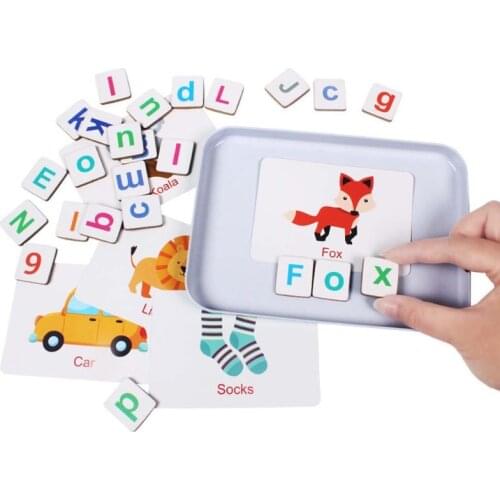 Wooden Magnetic Letters Numbers Toys Fridge Magnets Alphabet Word Cards Spelling Counting Game Learning Math for Toddler