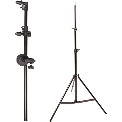 Selens Holder Bracket Swivel Head Reflector Disc Arm Support with 2m light stand Background Stand Tripod Bracket for