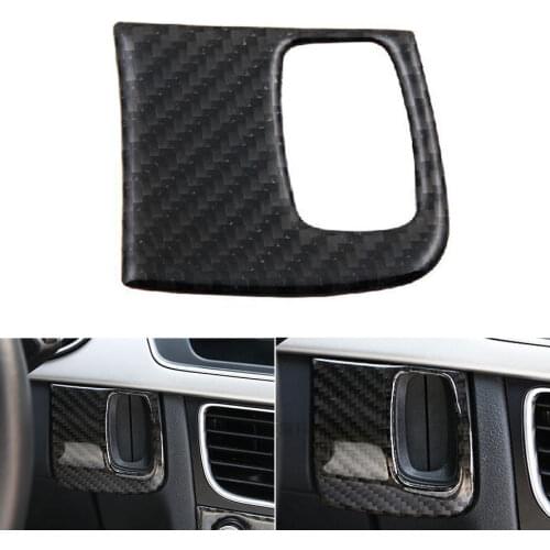 Real Carbon Fiber Interior Key Sart Panel Kit Trim Cover For A4 B8 B9 A5 2009 2010 2011 2012 2013 2014 2015 Accessories Styling