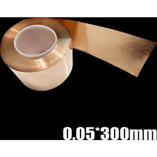 Copper skin Copper foil Copper sheet Copper gasket 0.05x300x100mm sheet copper Strong electrical and thermal conductivity