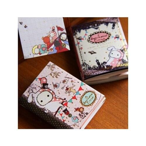 1pack Cute Bunny Mini Memo Pads Folding Junk Journal Scrapbooking Notes Stationery