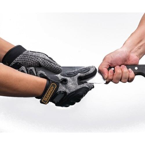 High Quality Goatskin Men Motorcycle Gloves police Leather Touch Screen Motocross Racing Riding Gloves Dirt Bike Cycling Guante