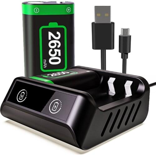2021 New High Performance 2650mAh Rechargeable Battery with Fast Charging Dock Compatible with X box Series Gamepad