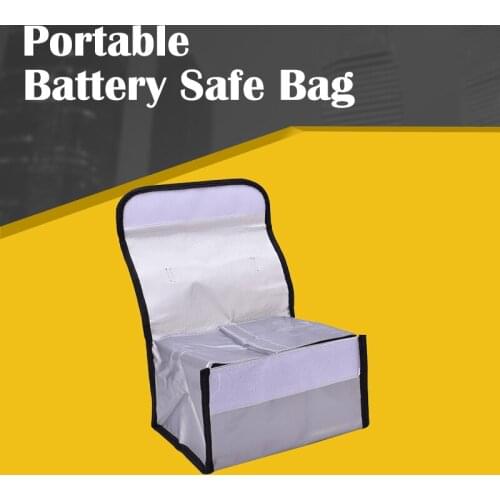 Portable Battery Guard Bag 215x155x115mm Fireproof Explosion-proof Bag Guard Charge Protecting Bag RC Lipo Battery Safe Bag