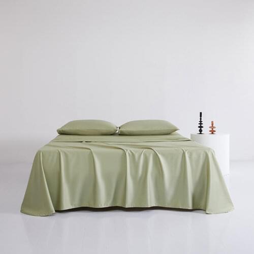 1 pc Egyptian Cotton Bed Linen Twin Full Queen King Size Solid Color Flat Sheets juego de sabanas Bedsheet