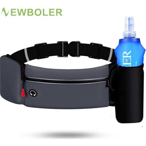 Marathon Jogging Cycling Running Hydration Belt Waist Bag Pouch Fanny Pack Phone Holder For 500ml Water Bottles