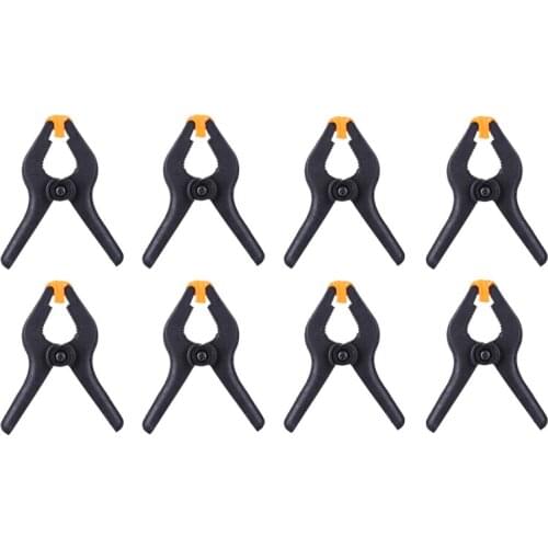 8pcs/lot 3inch Spring Clamp Woodworking Tools Plastic Spring Clip For Woodworking Photo Studio Background Wood Clamp Tools