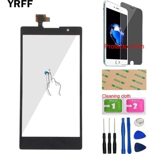 5.5" Lens Sensor For Lenovo Lemon K80 K80M Touch Screen Digitizer Sensor Front Outer Glass Lens Panel Protector Film Tools