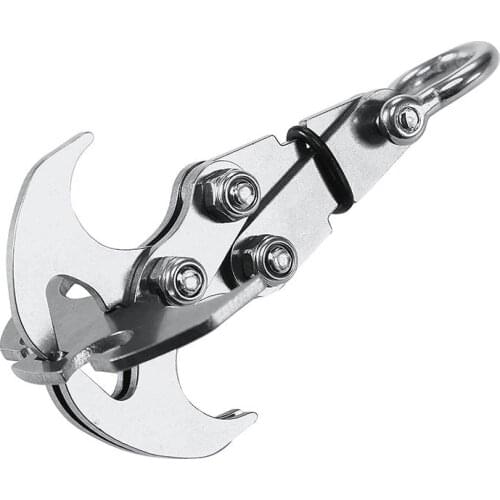 Outdoor Grappling Hook Adventure Survival Hook Stainless Steel Gravity Hook Survival Folding Multifunctional Claw Carabiner