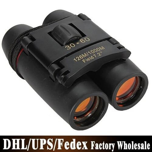 20Pcs/Lot 30x60 Day And Night Camping Travel Vision Spotting Scope 126m/1000m Optical Folding Binoculars Telescope