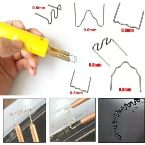 Welding Nails 0.8mm 600pcs Hot Staples For Car Bumper Fender Welder Stapler Plastic Repair Kit Welding Use Plastic Welders Parts