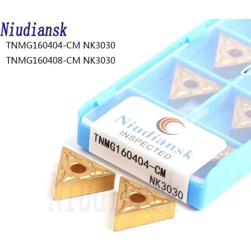 10Pcs TNMG160404 CM NK3030 TNMG160408 CM NK3030 High Quality CNC Lathe Tool Carbide Insert For Steel Processing Turning Inserts