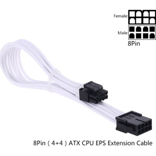 Sleeve Extension Power Supply Cable 24-pin A TX/EPS/8-pin PCI-E GPU/8pin CPU/6-pin PCIE/4Pin CPU Cable with Combs 18 AWG