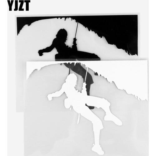 YJZT 18.0×13.9CM Body Door and Window Rear Glass Decorative Pattern Personalized Rock Climber Vinyl Decal Car Sticker 20A-0283