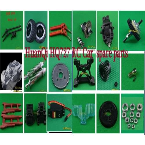 REMO HOBBY 1/10 HuanQi HQ727 RC Car spare parts car shell tire metal drive shaft gear box shock absorber Differential servo etc