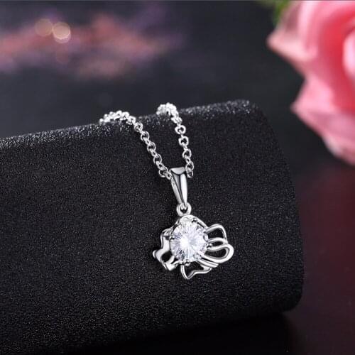Hot Twelve Constellation Series Fashion 925 Sterling Silver Chain Leo Pendant Womens Necklace Birthday Gift