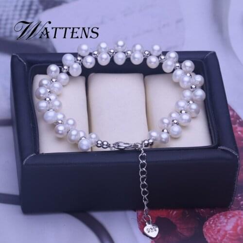 Natural Freshwater Pearl Bracelet For Women Adjustable Bohemia Wedding Party accessories wholesale new