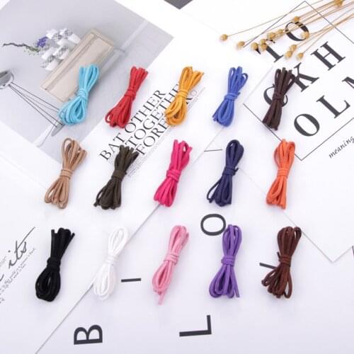 2.5MM 5Pcs/Bag Narrow Soft Korean Velvet Imitation Multicolor Necklace Bracelet Rope DIY Jewelry Accessories