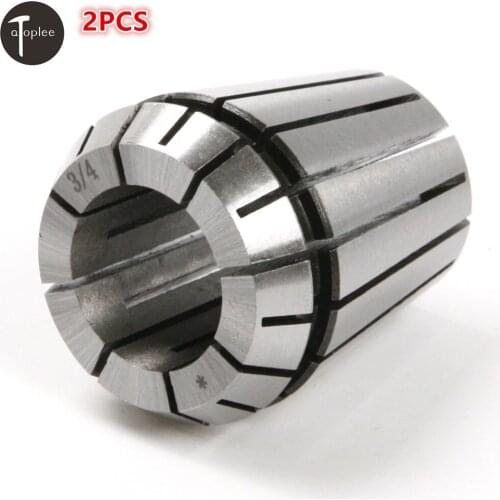 2Pcs CNC ER32 Precision Collet 3/4'' 65 Steel Collet Chuck Tool For CNC Chuck Milling Lathe Drilling Machine