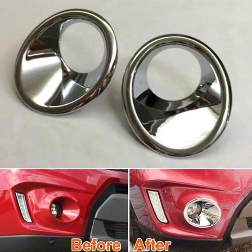 2Pcs Car ABS Front Fog Lamp Light Cover Trim Fit for Suzuki Vitara 2016
