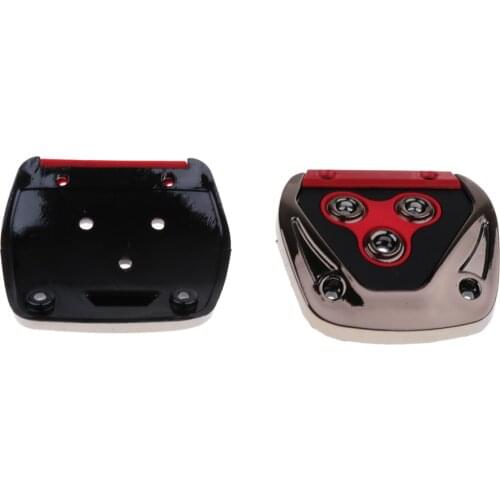 3X Universal Non-Slip Accelerator Brake Foot Pedals Pads Covers Red