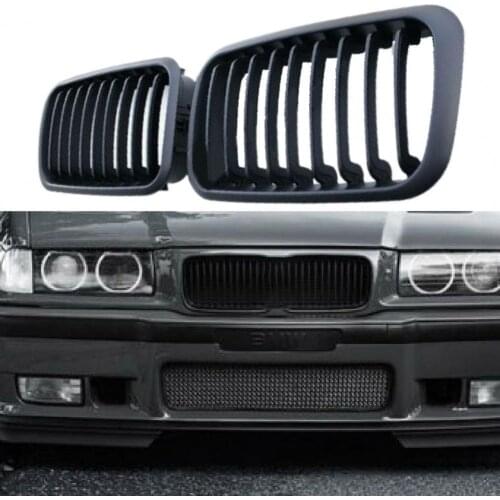50% Hot Sales!!! 1 Pair Car Front Hood Grill Grille Replacement 51138122237 51138122238 for BMW 3 Series E36 92-96
