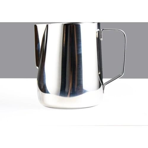 500ML Stainless Steel Frothing Coffee Pull Flower Cup with Scale Milk Jug Espresso Cups Coffee Cappuccino Latte Art Coffeeware