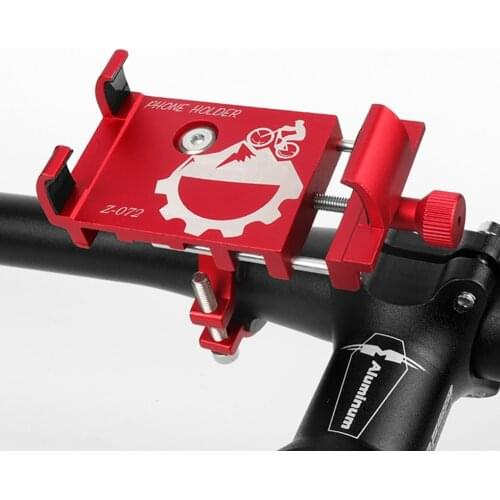 Aluminum Bike Phone Holder Mount For 3.5-6.5 "smart Phone GPS Mount Bicycle Phone Holder Motorcycle Handlebar Clip Stand Bracket