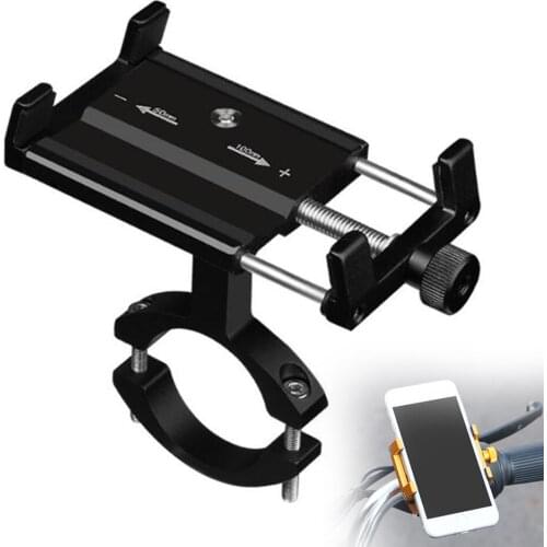 Aluminum Alloy Bicycle Phone Holder Fixed Frame Motorcycle Mobile Navigation Bracket Electric Motorcycle Phone Rack