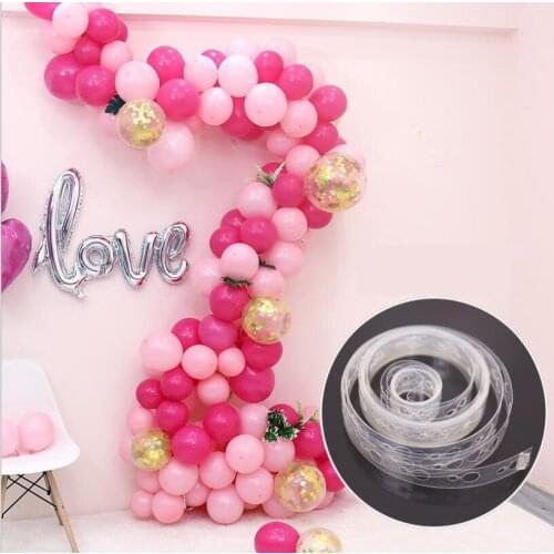 DIY Latex Balloons Modeling Plastic Balloon Chain 5M Balloon Tie Knob tool Birthday Party Wedding Decoration Supplies globos
