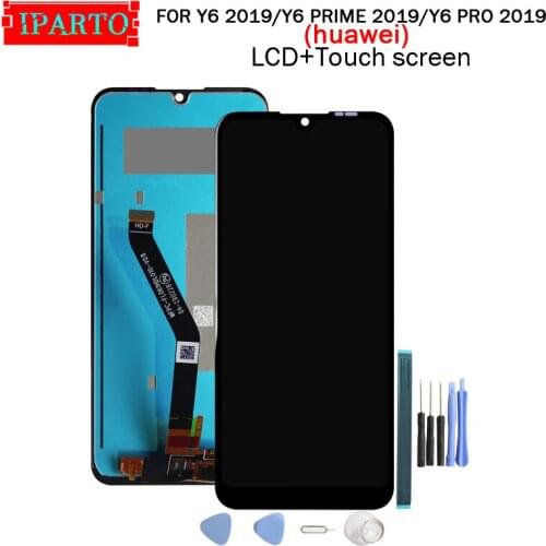 For huawei Y6 2019/Y6 PRIME 2019 LCD Display+Touch Screen Digitizer Assembly 100% Original LCD+Touch Digitizer for Y6 PRO 2019