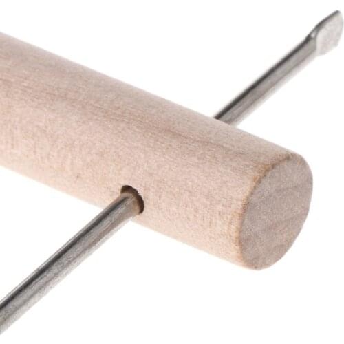 Natural Wooden Birds Perch Parrots Hanging Swing Cage Pendant Toys Stand Holder