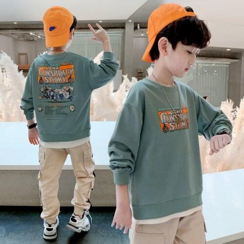 Child Sweater Boys Long Sleeve Kids T Shirt Boy