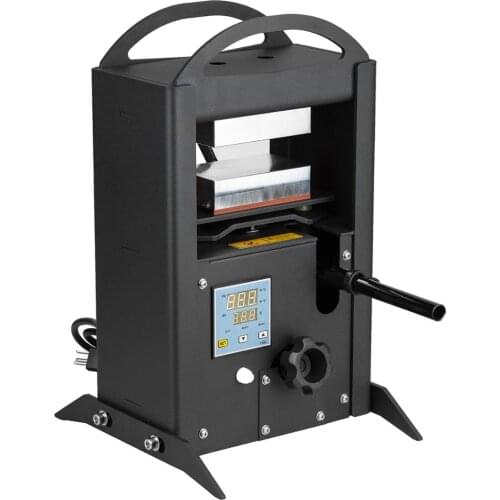 HP02 Hydraulic Heat Press Machine 8-Ton Pressing Force Dual Heat Plates Rosin Press