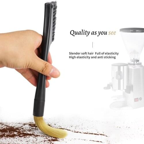 Coffee Brush Coffee Grinder Machine Cleaning Brush Tool For Espresso Machine Group Head Nylon Bristles Brush With Plastic Handle