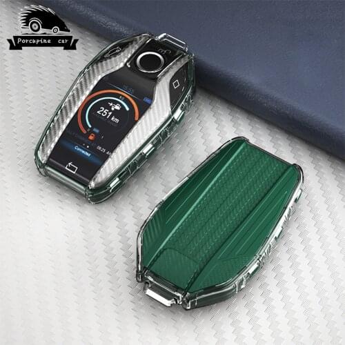 NEW LED Digital Display 3 Button TPU Key Case Cover for BMW 7 Series I12 G12 G11 G20 G30 730 740 760 Car Remote key Case
