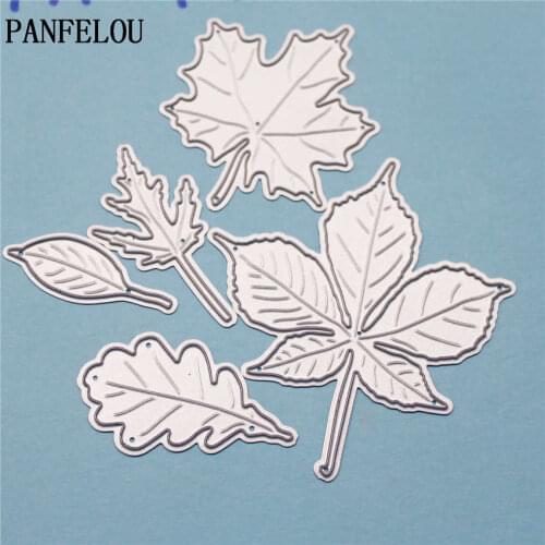 PANFELOU Maple trees metal crafts paper die cutting dies for Scrapbooking/DIY wedding Halloween Hand account cards