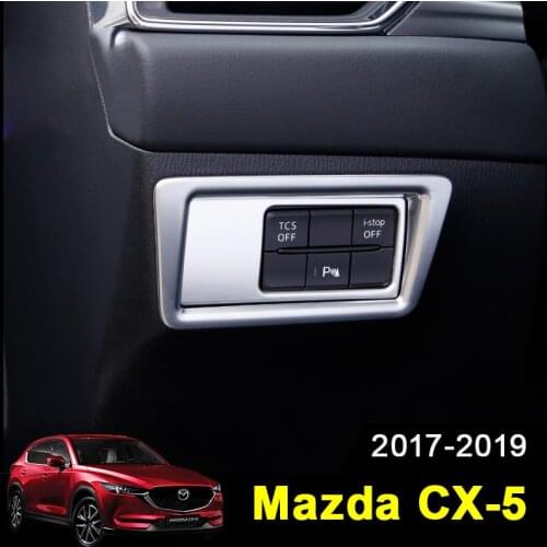 Car Headlight Switch Sequin Headlight Adjust Cover Trim Interior Mouldings For MAZDA CX-5 CX5 CX 5 2017 2018 2019 Accessories