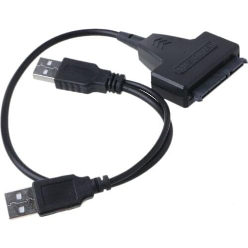SATA to USB 2.0 Adapter External Power for 2.5/3.5 Inch SSD Hard Disk Drive Converter Cable
